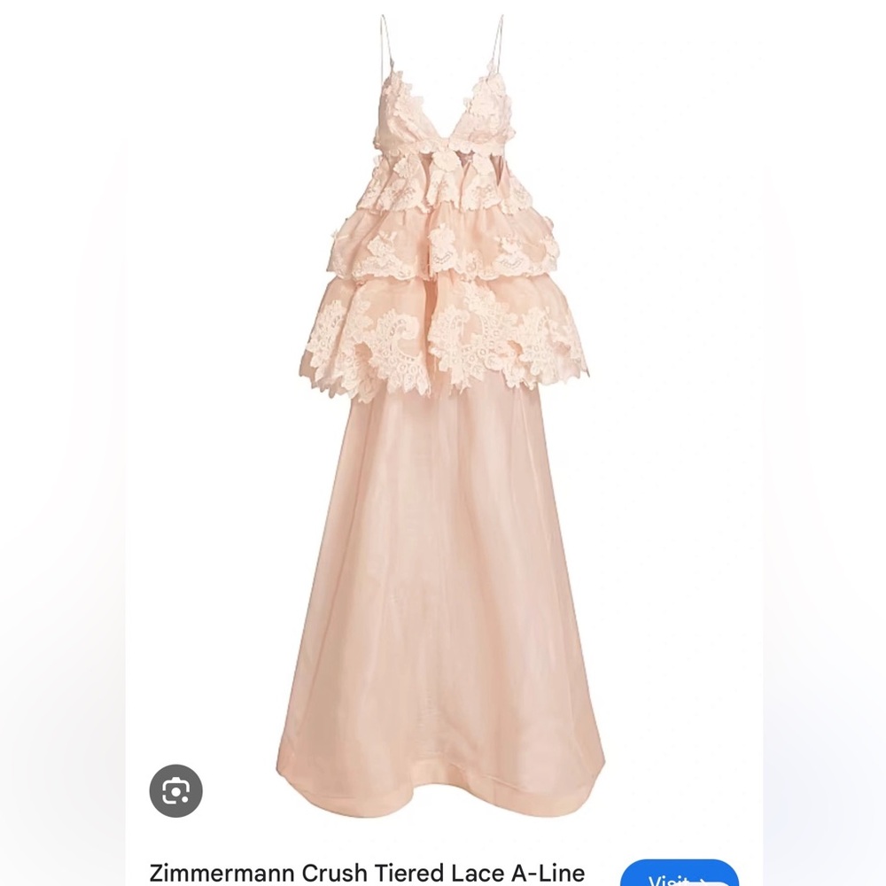 Zimmermann Crush Tiered Lace Dress - NWT- AU3/US10 - Picture 2 of 10